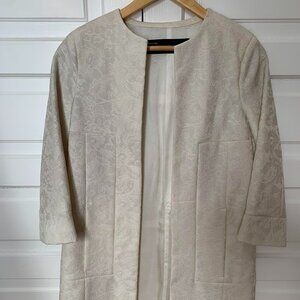 White Lacy Zara Peacoat